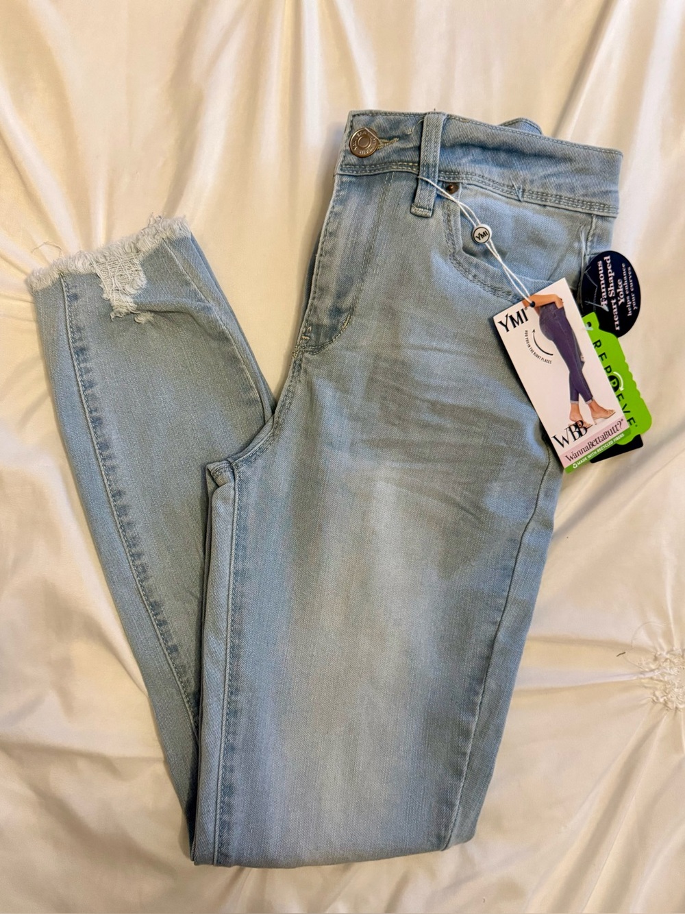 YMI - WannaBettaButt? Light Blue High-Rise Skinny Jeans BNWT